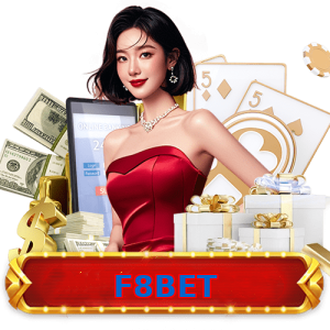 Hình ảnh quảng cáo của F8BET hiển thị nền tảng và các lợi ích